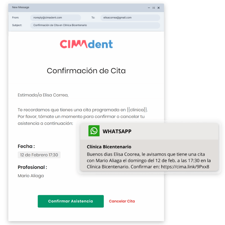 Confirmaciones instantáneas